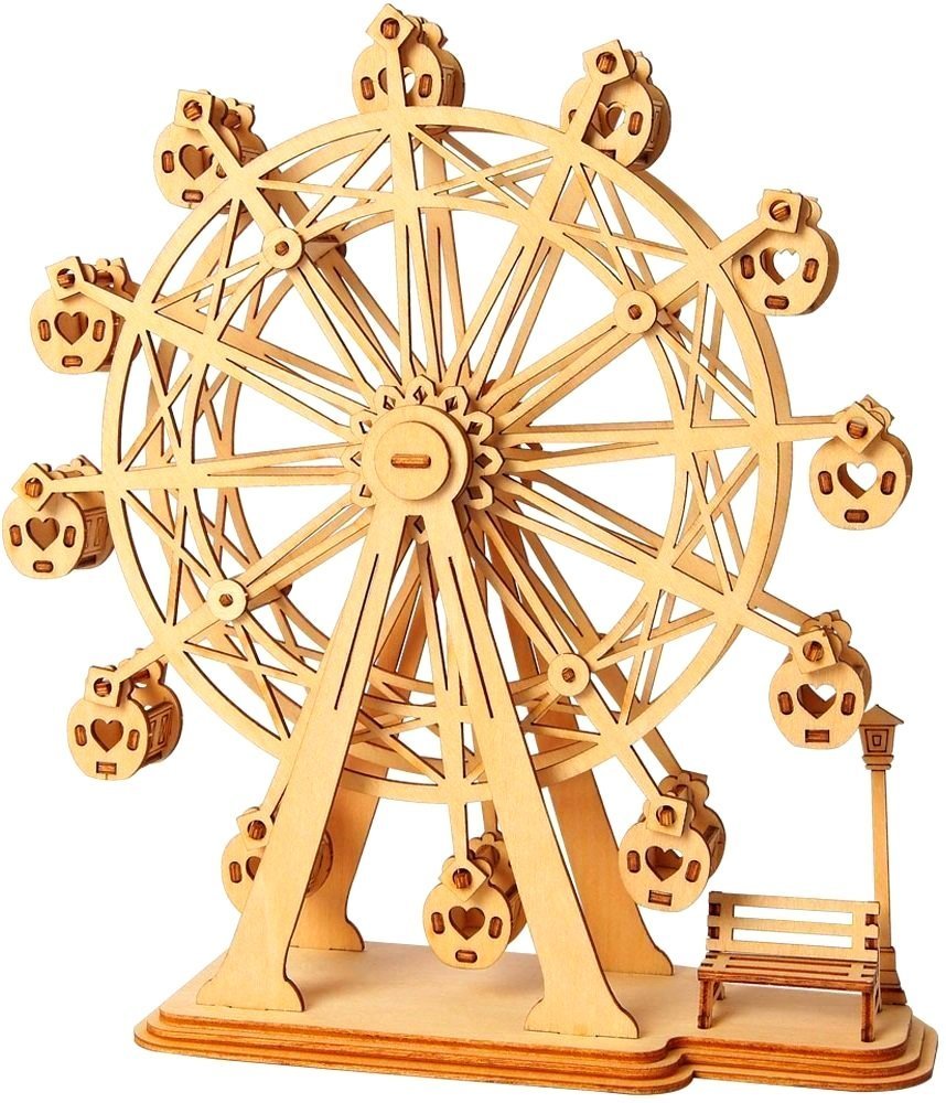Robotime Technology (Suzhou) CO.,LTD. Drewniany Model Puzzle 3D Diabelski Młyn TG401