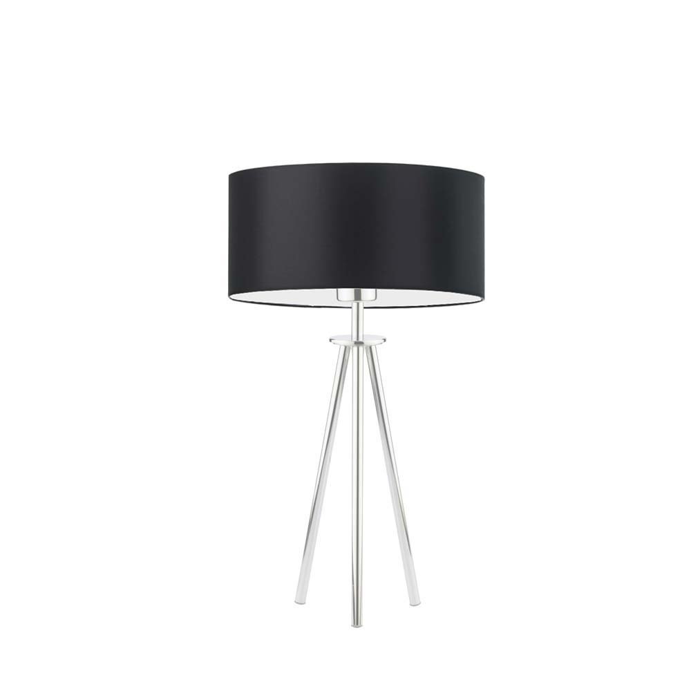 Lampka nocna LYSNE Alta, czarna, stalowa, E27, 50x30 cm