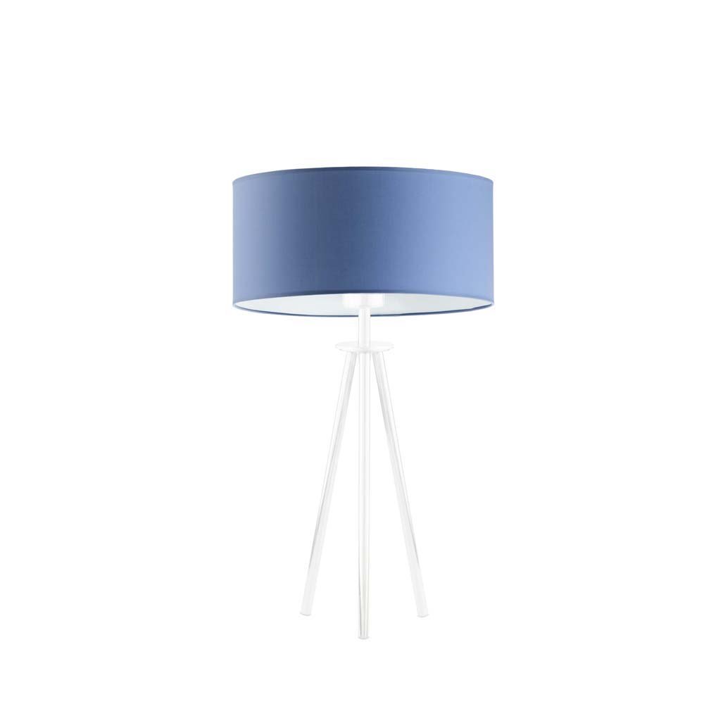 Lampka nocna LYSNE Alta, niebieska, biała, E27, 50x30 cm