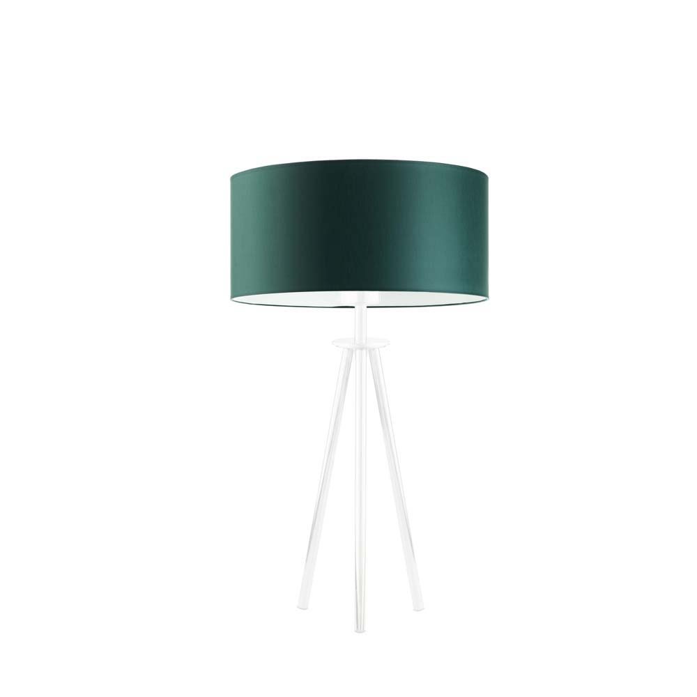 Lampka nocna LYSNE Alta, zieleń butelkowa, biała, E27, 50x30 cm