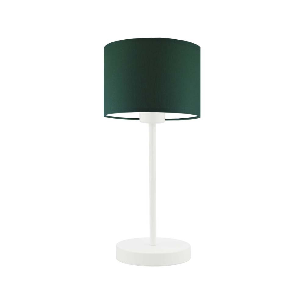 Lampka nocna LYSNE Nicea, 60 W, E27, zieleń butelkowa/biała, 39,5x17,5 cm