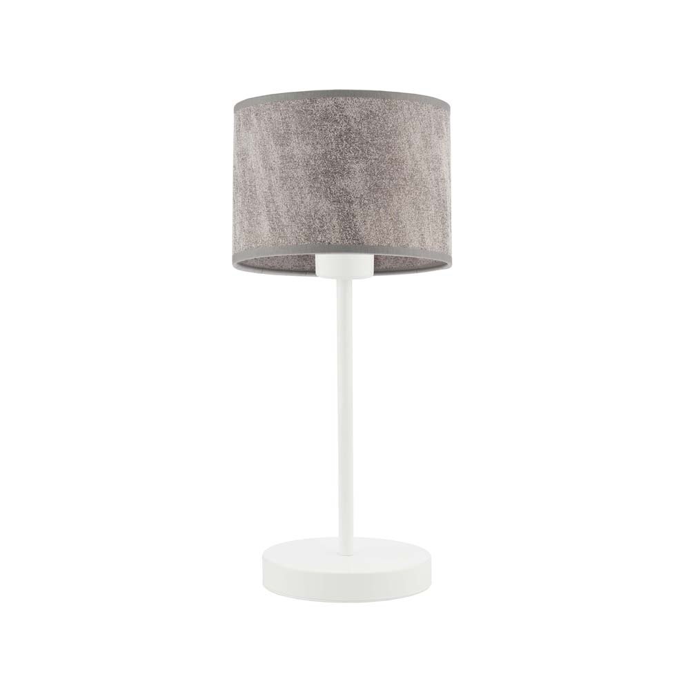 Lampka nocna LYSNE Nicea, 60 W, E27, beton/biała, 39,5x17,5 cm
