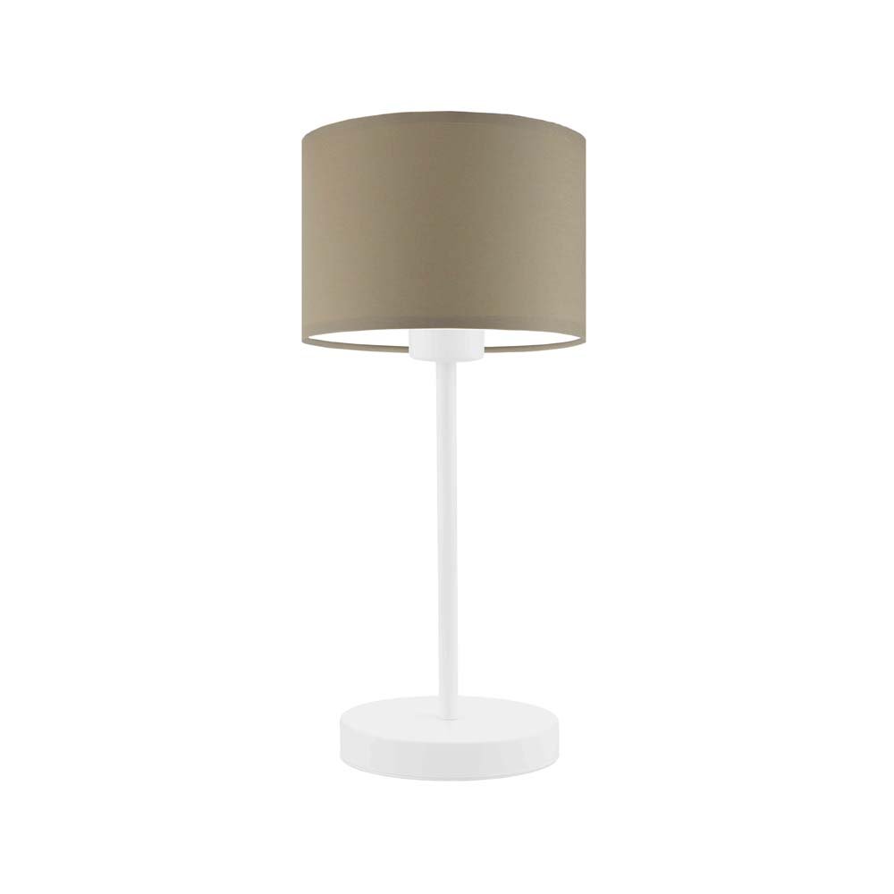 Lampka nocna LYSNE Nicea, 60 W, E27, beżowa/biała, 39,5x17,5 cm