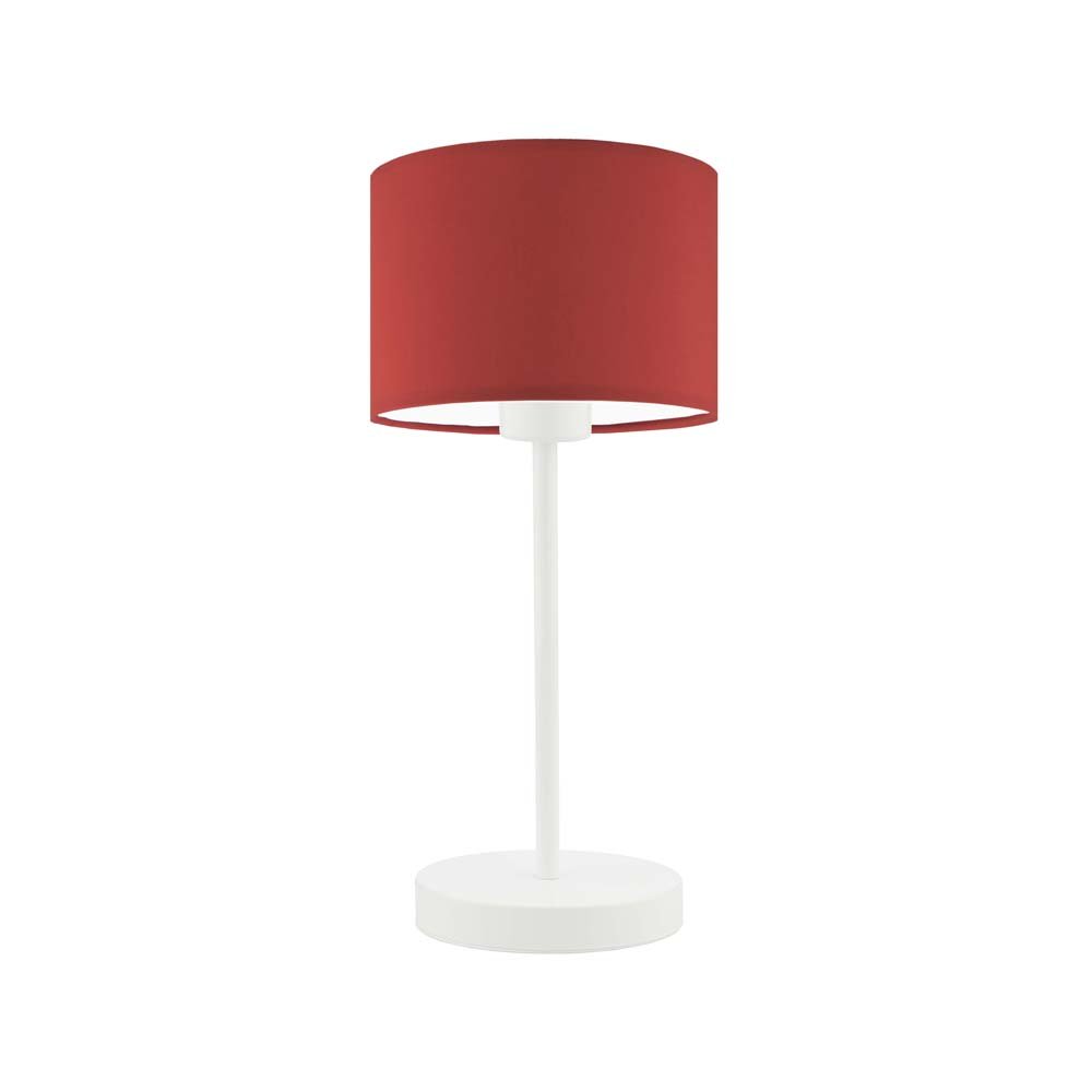 Lampka nocna LYSNE Nicea, 60 W, E27, czerwona/biała, 39,5x17,5 cm