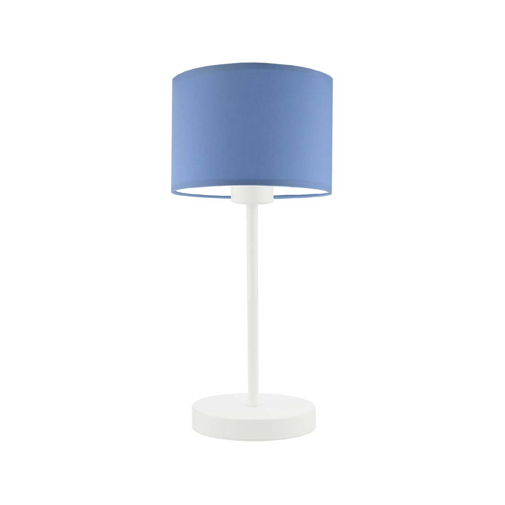 Lampka nocna LYSNE Nicea, 60 W, E27, niebieska/biała, 39,5x17,5 cm