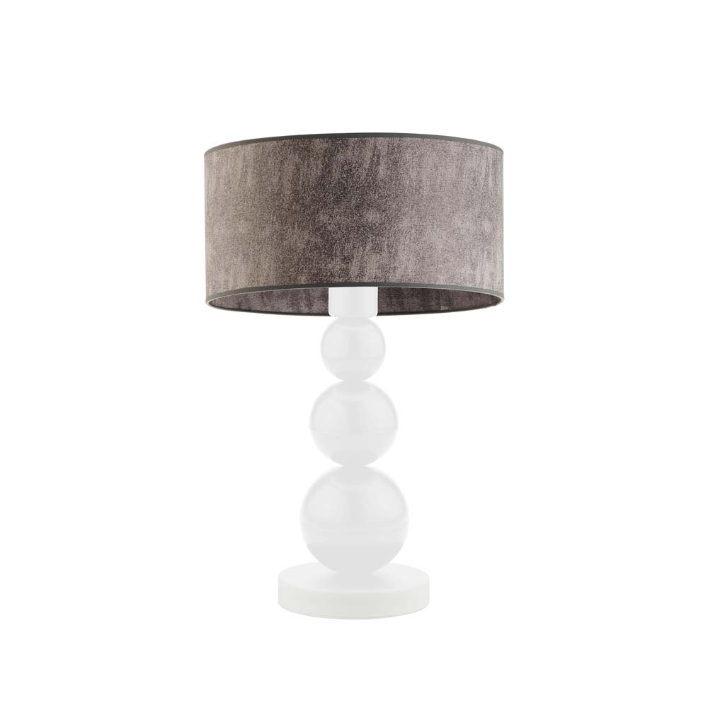 Lampka nocna LYSNE Honolulu, 60 W, E27, beton/biała, 41x30 cm