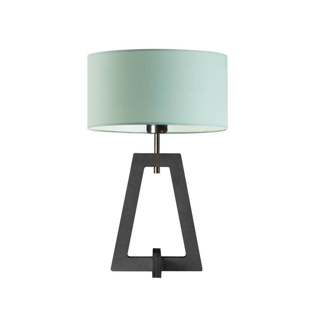 Lampka nocna LYSNE Clio, miętowa, popielata, E27, 47x30 cm