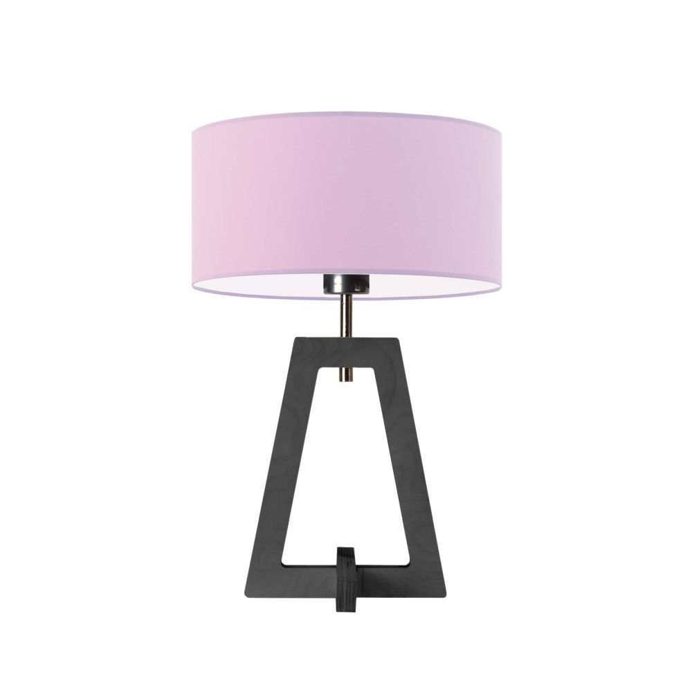 Lampka nocna LYSNE Clio, jasnofioletowa, popielata, E27, 47x30 cm