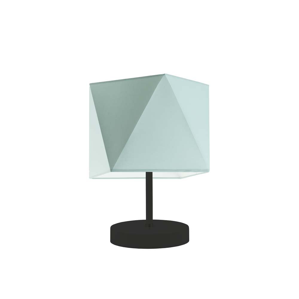 Lampka nocna LYSNE Pasadena, 60 W, E27, miętowa/czarna, 30x23 cm