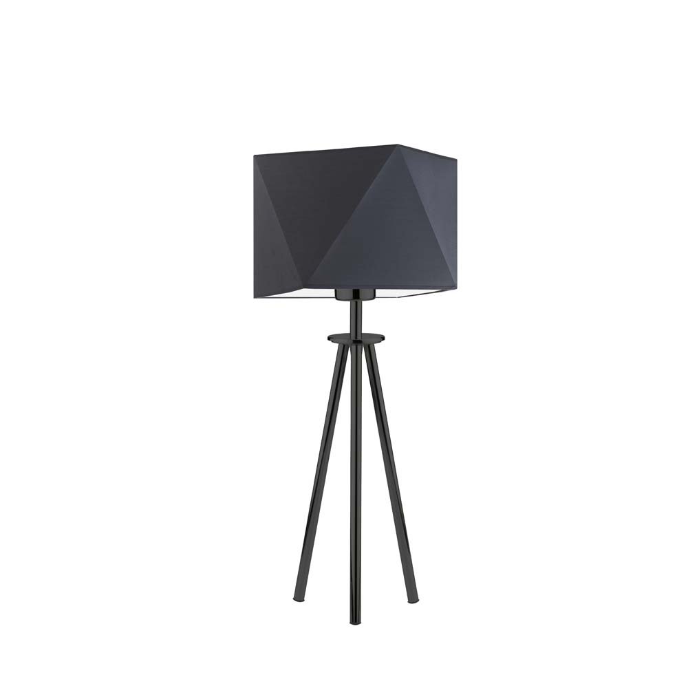 Lampka nocna LYSNE Soveto, 60 W, E27, grafitowa/czarna, 50x23 cm
