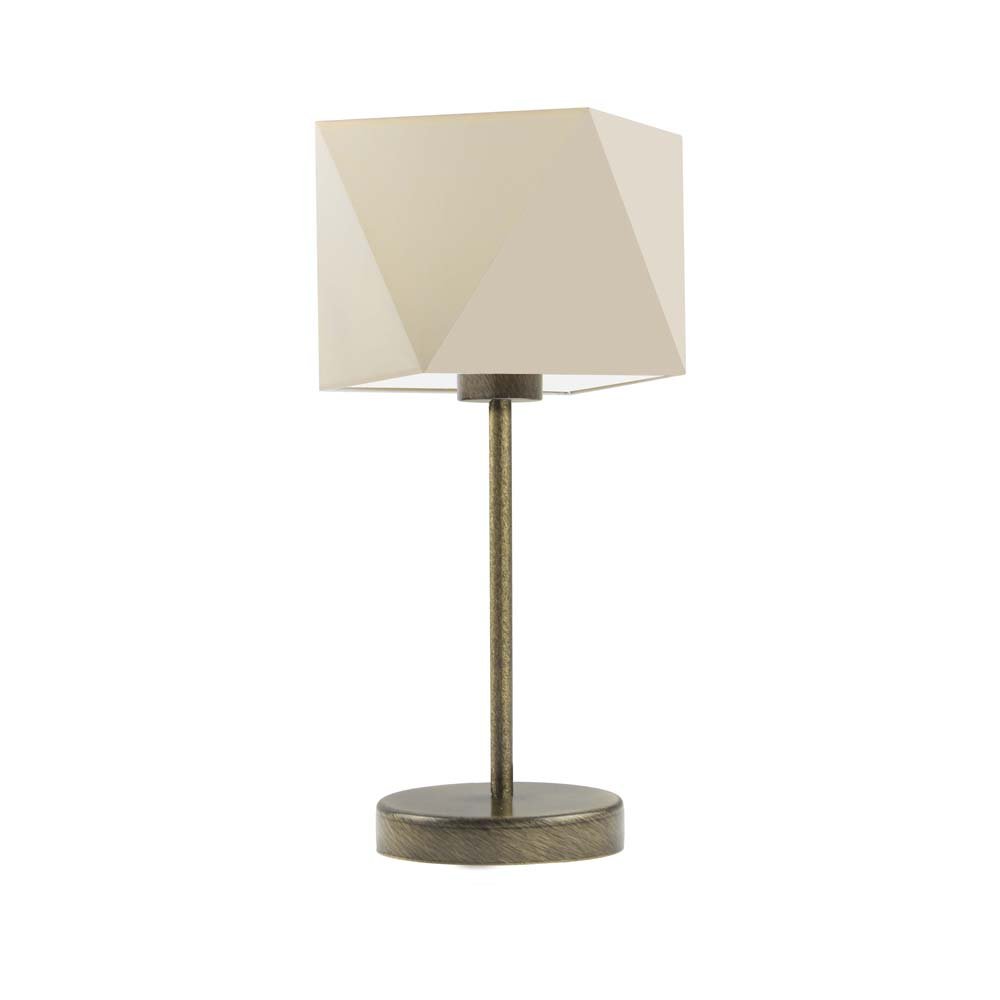Lampka nocna LYSNE Wuhu, 60 W, E27, ecru/złota, 43x23 cm