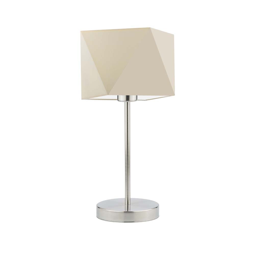 Lampka nocna LYSNE Wuhu, 60 W, E27, ecru/stalowa, 43x23 cm