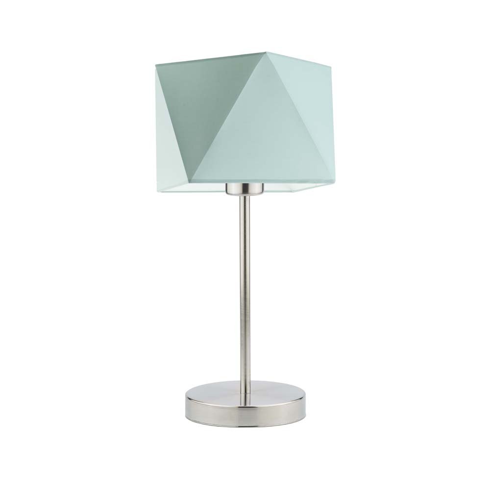 Lampka nocna LYSNE Wuhu, 60 W, E27, miętowa/stalowa, 43x23 cm