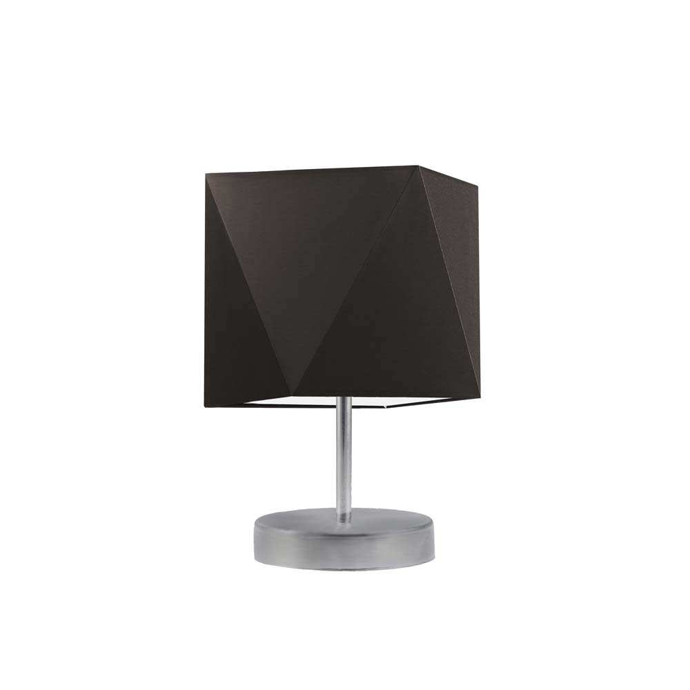 Lampka nocna LYSNE Pasadena, 60 W, E27, brązowa/srebrna, 30x23 cm