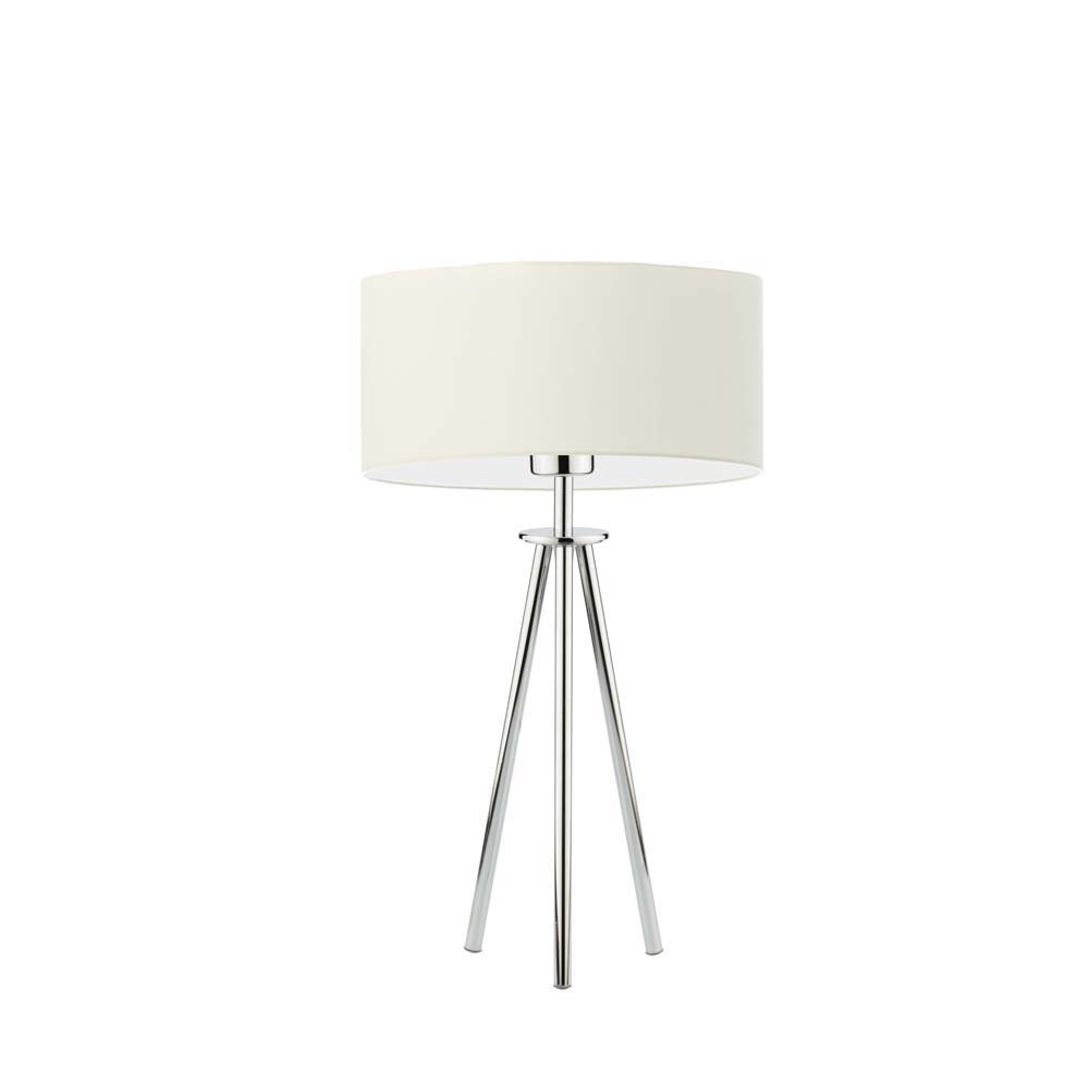 Lampka nocna LYSNE Alta, ecru, chrom, E27, 50x30 cm