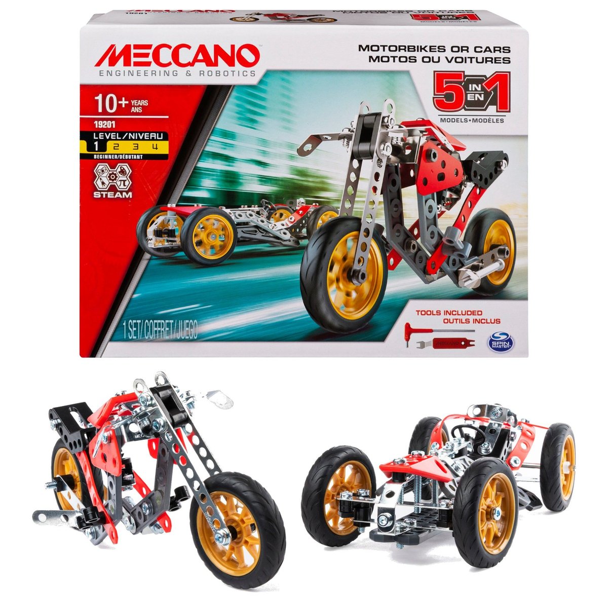 Meccano, pojazd Motor model 5w1