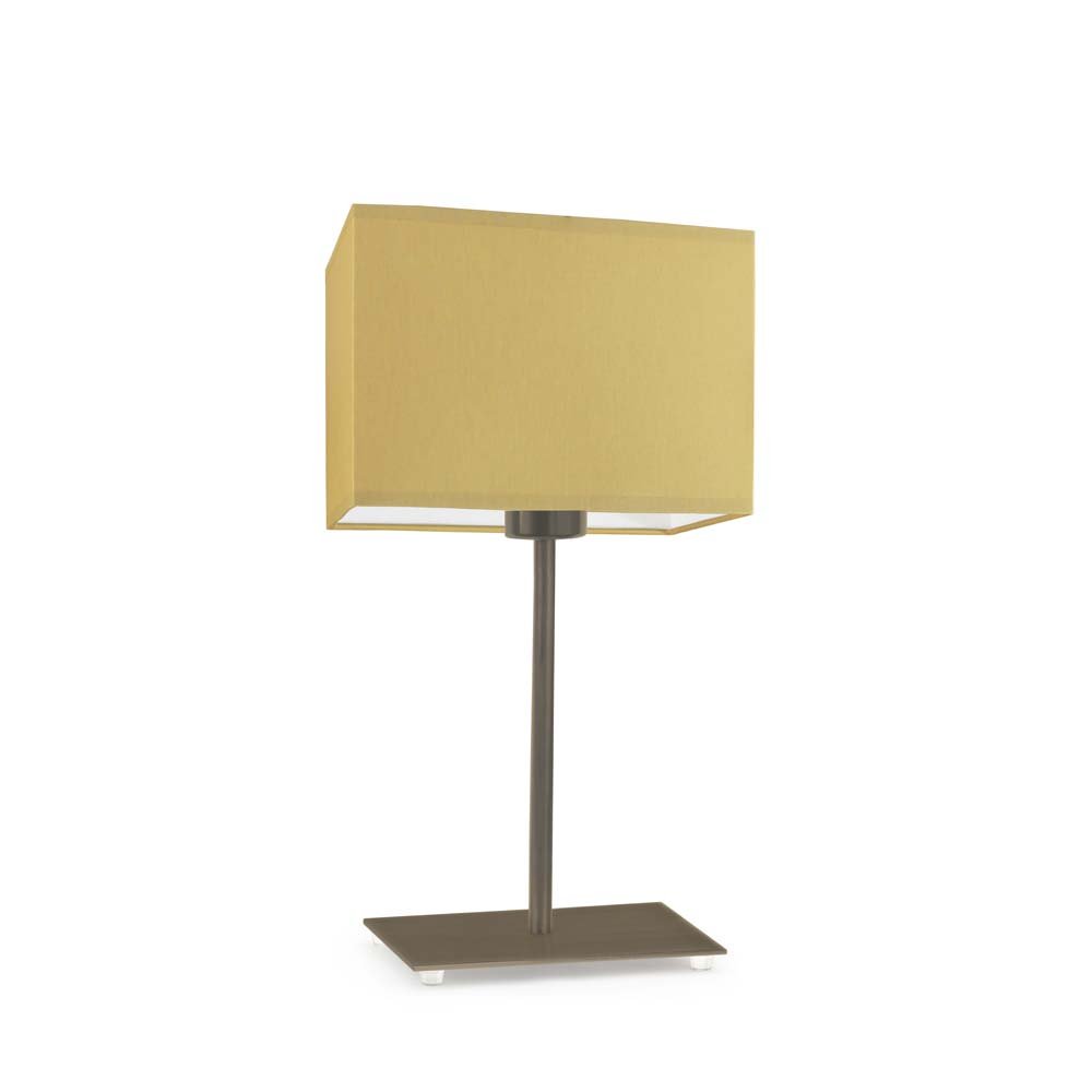 Lampka nocna LYSNE Amalfi, 60 W, E27, musztardowa/złota, 40x20 cm
