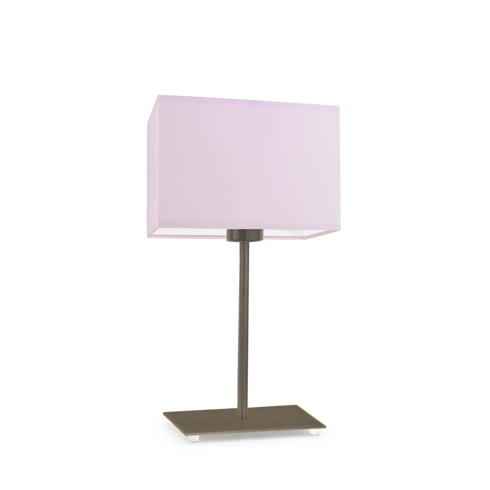 Lampka nocna LYSNE Amalfi, 60 W, E27, jasnoróżowa/złota, 40x20 cm