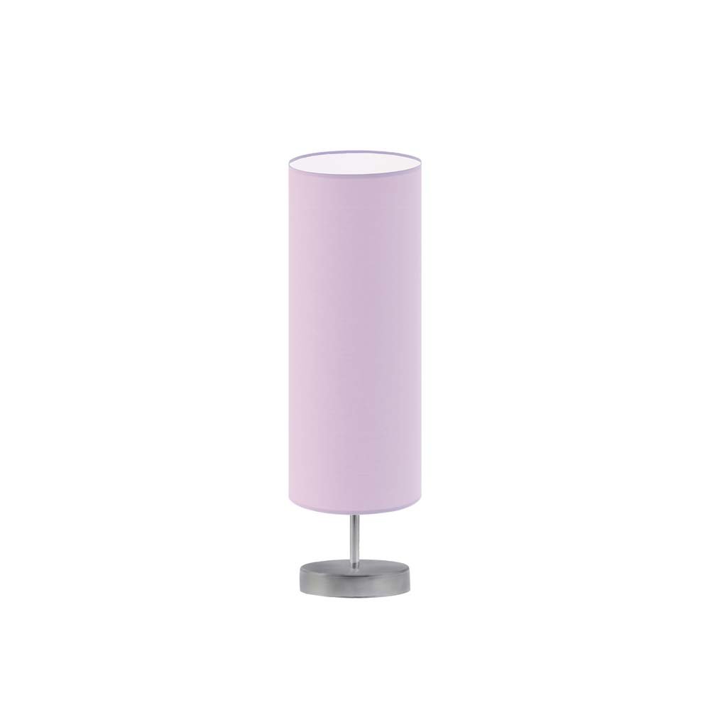 Lampka nocna LYSNE Sydney, 60 W, E27, jasnofioletowa/srebrna, 50x15 cm