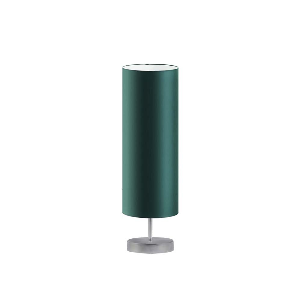 Lampka nocna LYSNE Sydney, 60 W, E27, zieleń butelkowa/srebrna, 50x15 cm