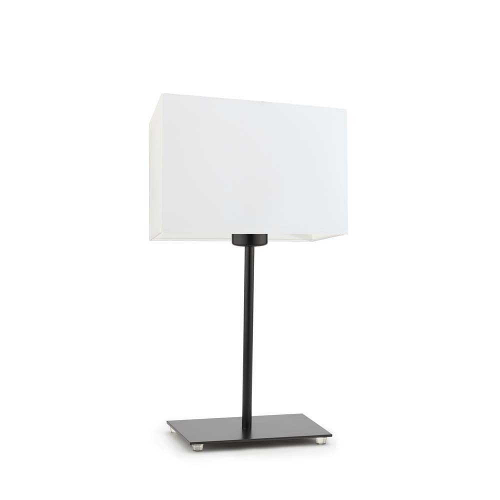 Lampka nocna LYSNE Amalfi, 60 W, E27, biała/czarna, 40x20 cm