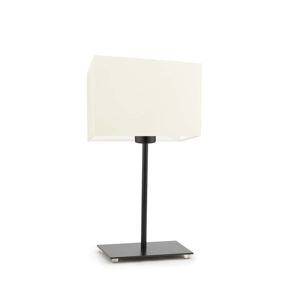 Lampka nocna LYSNE Amalfi, 60 W, E27, ecru/czarna, 40x20 cm