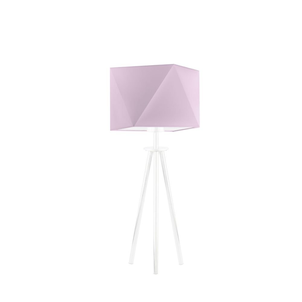 Lampka nocna LYSNE Soveto, 60 W, E27, jasnofioletowa/biała, 50x23 cm
