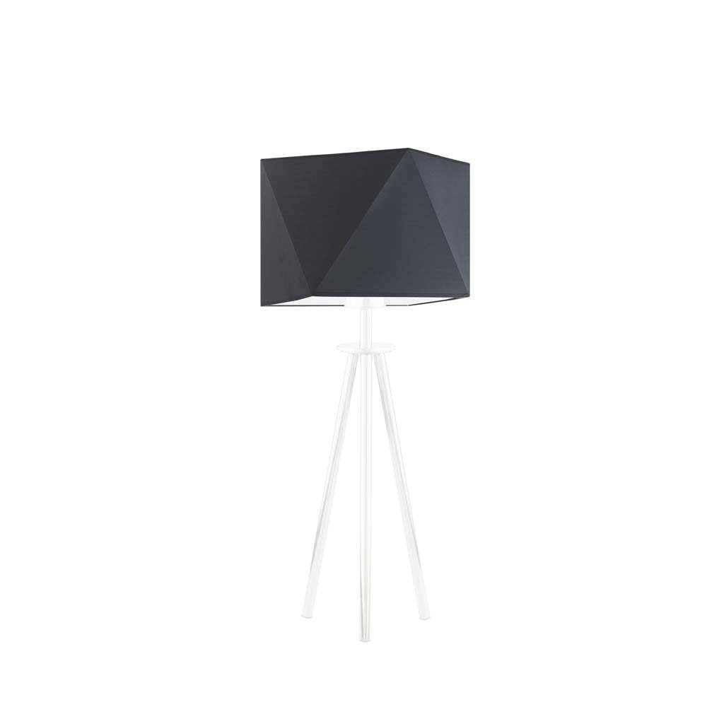 Lampka nocna LYSNE Soveto, 60 W, E27, grafitowa/biała, 50x23 cm
