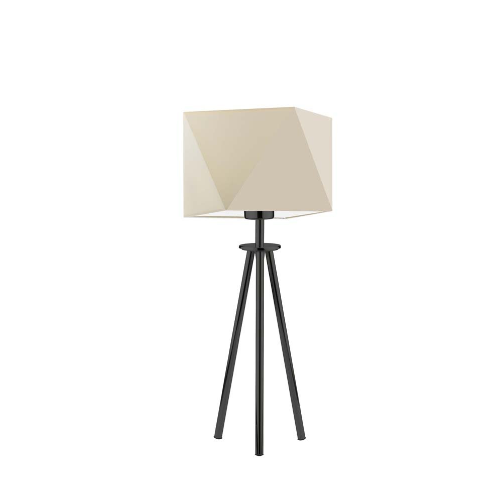 Lampka nocna LYSNE Soveto, 60 W, E27, ecru/czarna, 50x23 cm