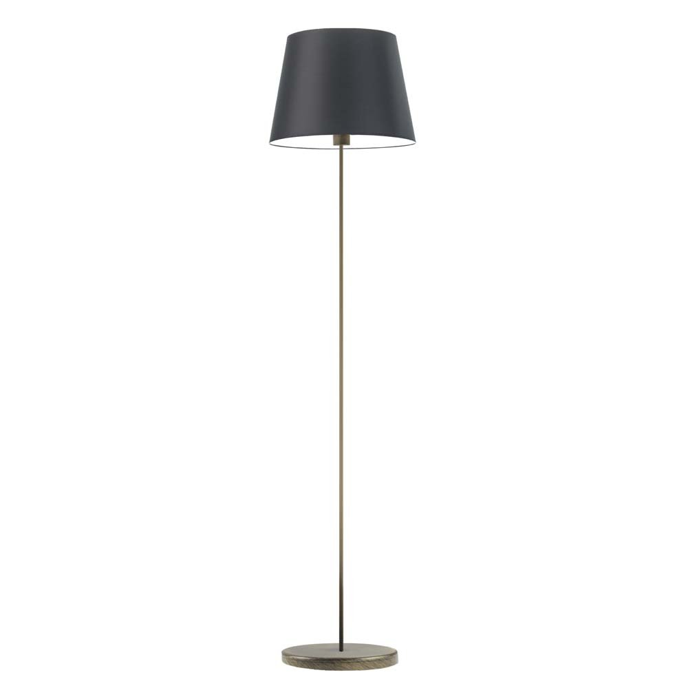 Lampa podłogowa LYSNE Vasto, 60 W, E27, czarna/złota, 162,5x37 cm