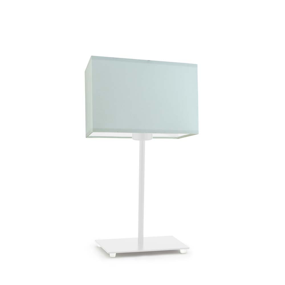 Lampka nocna LYSNE Amalfi, 60 W, E27, miętowa/biała, 40x20 cm