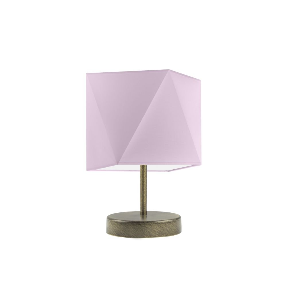 Lampka nocna LYSNE Pasadena, 60 W, E27, fioletowa/złota, 30x23 cm