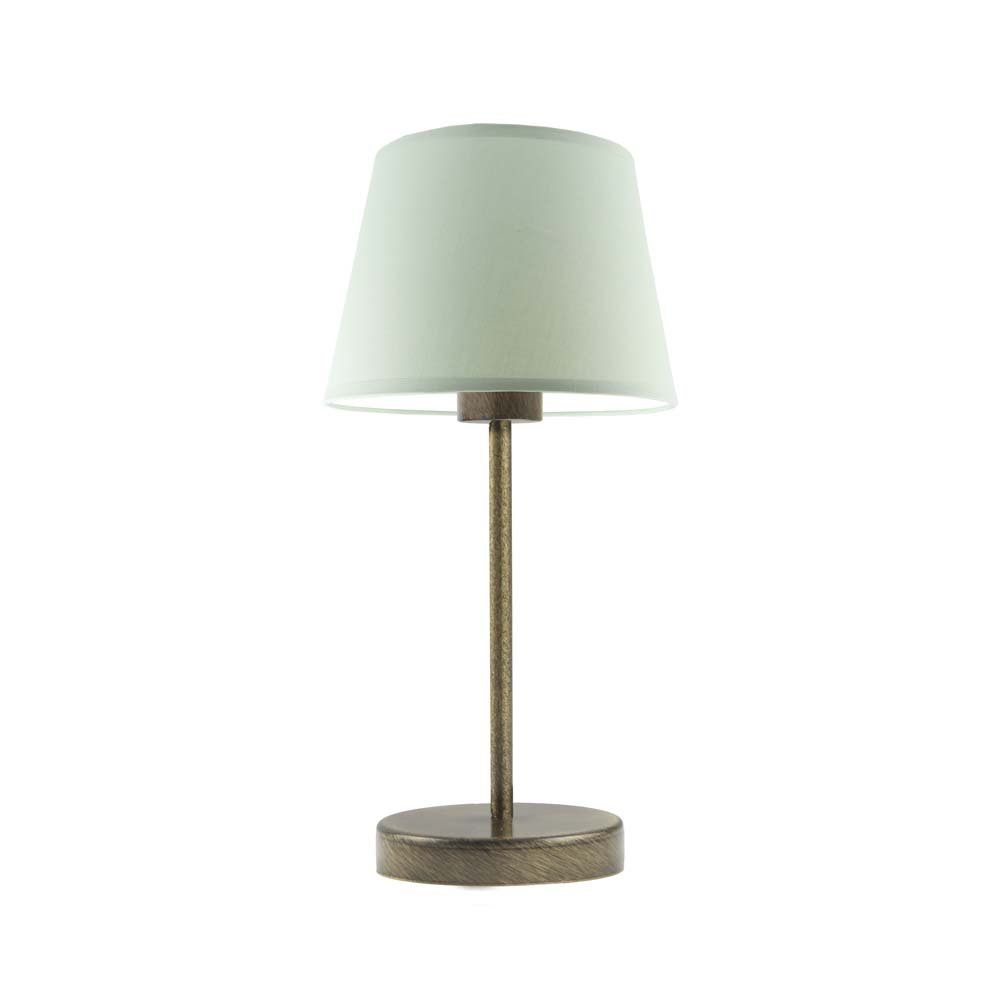 Lampka nocna LYSNE Siena, 60 W, E27, miętowa/złota, 41,5x19,5 cm