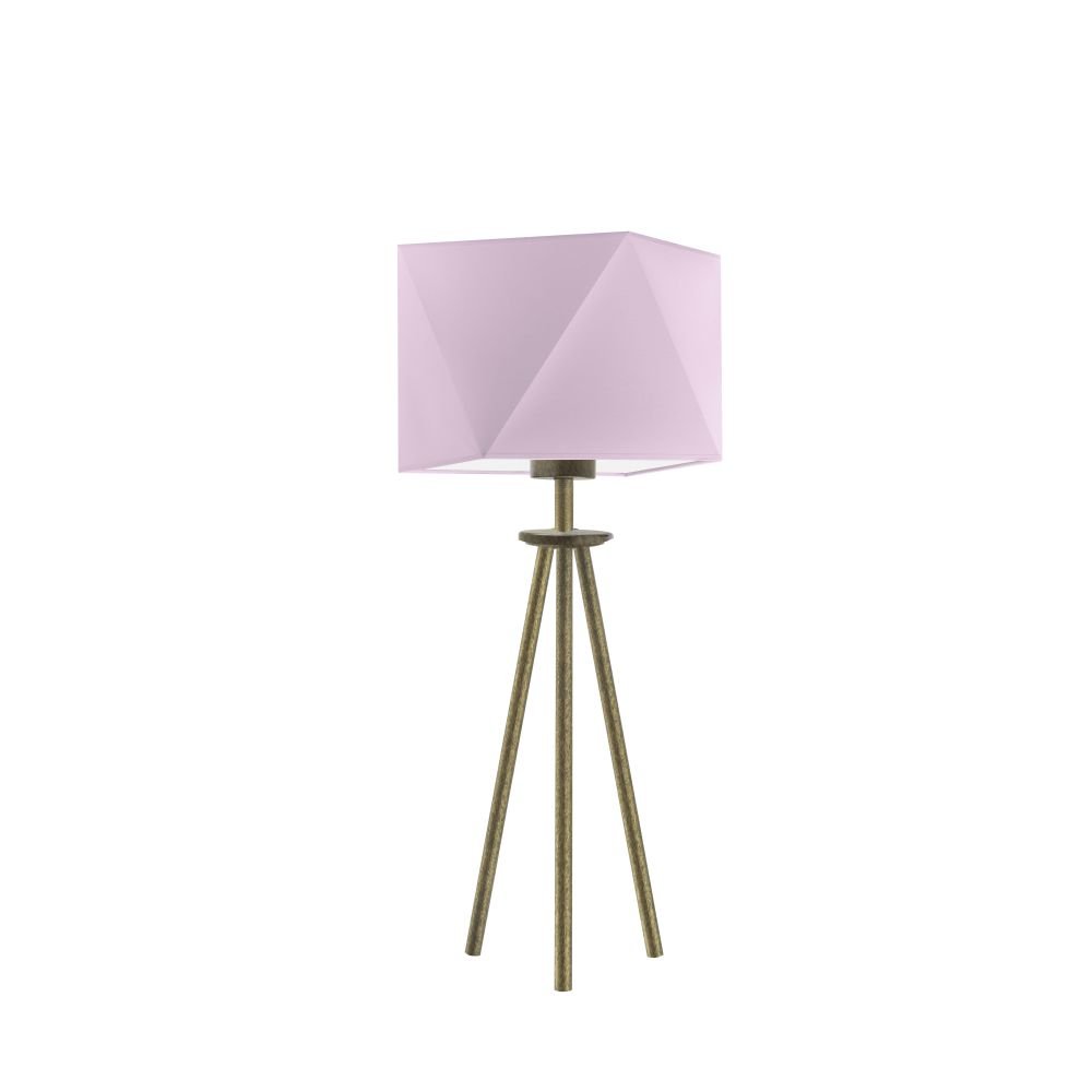 Lampka nocna LYSNE Soveto, 60 W, E27, jasnofioletowa/złota, 50x23 cm
