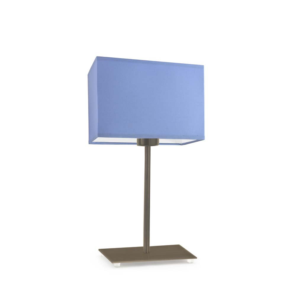 Lampka nocna LYSNE Amalfi, 60 W, E27, niebieska/złota, 40x20 cm