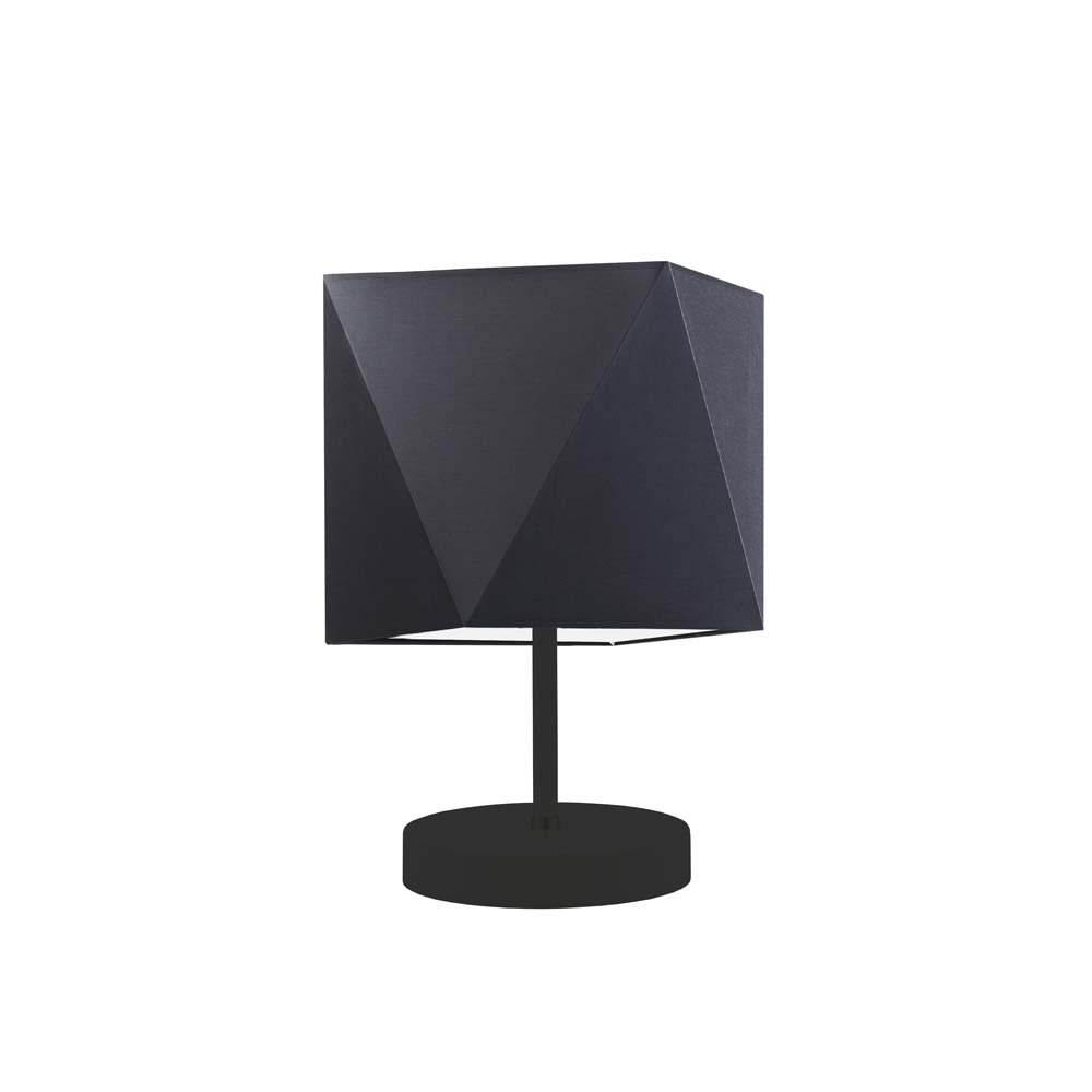 Lampka nocna LYSNE Pasadena, 60 W, E27, czarna, 30x23 cm