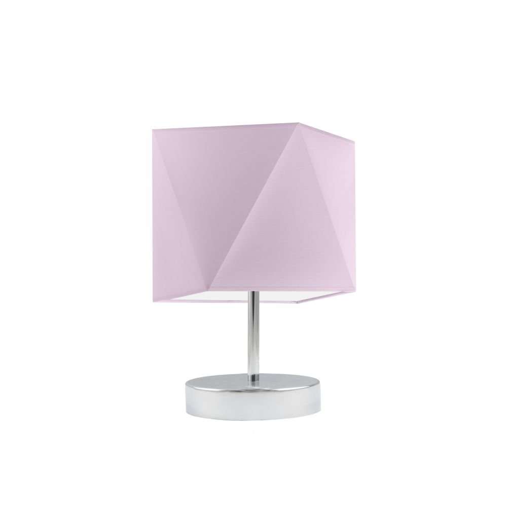 Lampka nocna LYSNE Pasadena, 60 W, E27, fioletowa/chrom, 30x23 cm