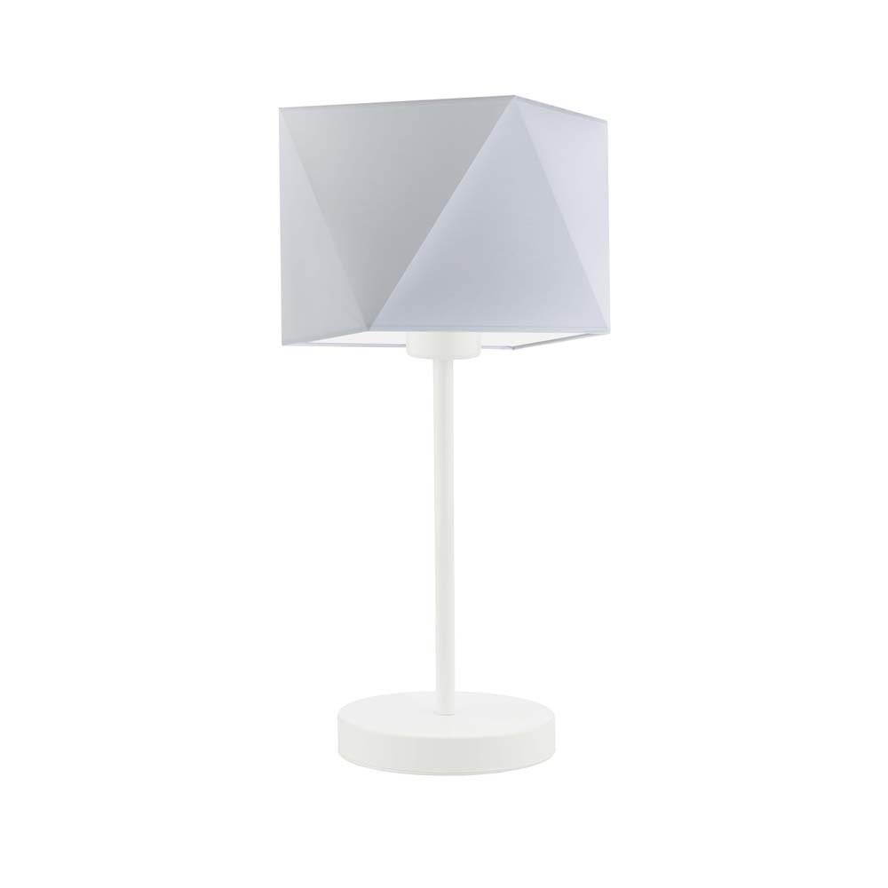 Lampka nocna LYSNE Wuhu, 60 W, E27, jasnoszara/biała, 43x23 cm