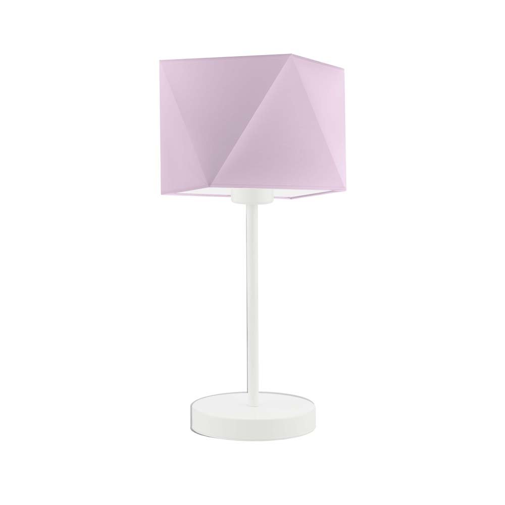 Lampka nocna LYSNE Wuhu, 60 W, E27, jasnofioletowa/biała, 43x23 cm