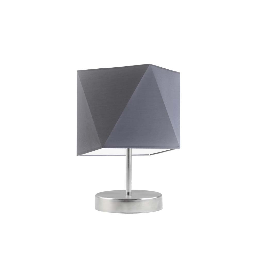 Lampka nocna LYSNE Pasadena, 60 W, E27, stalowa/stalowa, 30x23 cm