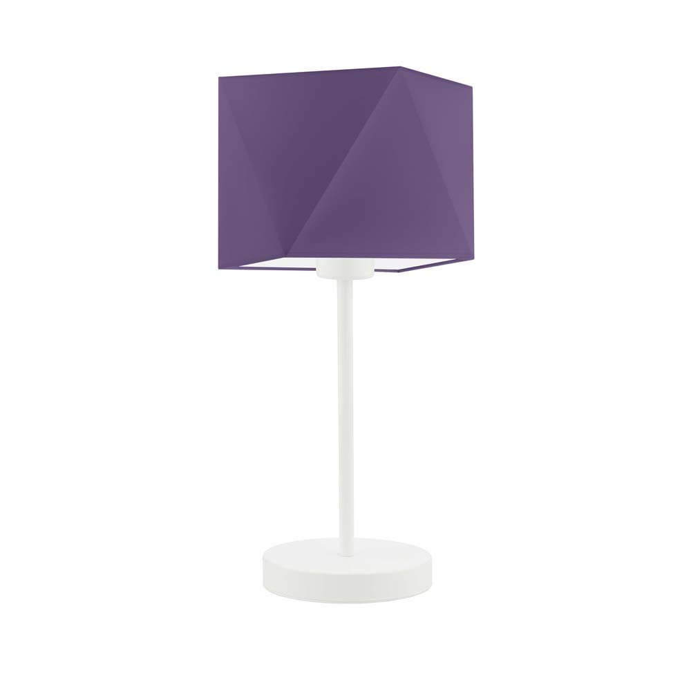 Lampka nocna LYSNE Wuhu, 60 W, E27, fioletowa/biała, 43x23 cm