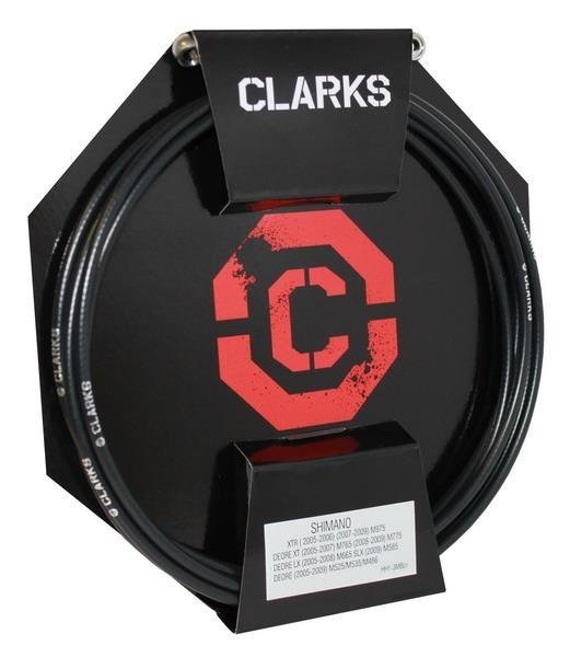 Clarks, Przewód hamulca hydraulicznego, Shimano (XTR 2005-2006) przód/tył, czarny, 3000 mm