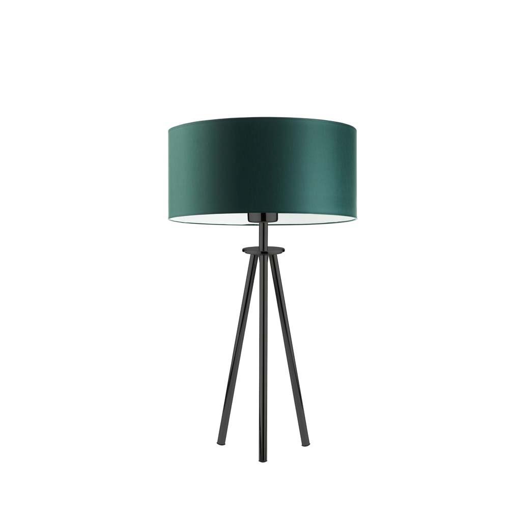 Lampka nocna LYSNE Alta, zieleń butelkowa, czarna, E27, 50x30 cm
