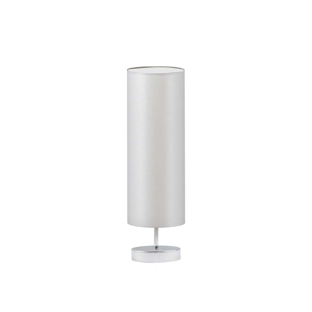 Lampka nocna LYSNE Sydney, 60 W, E27, jasnoszara/chrom, 50x15 cm