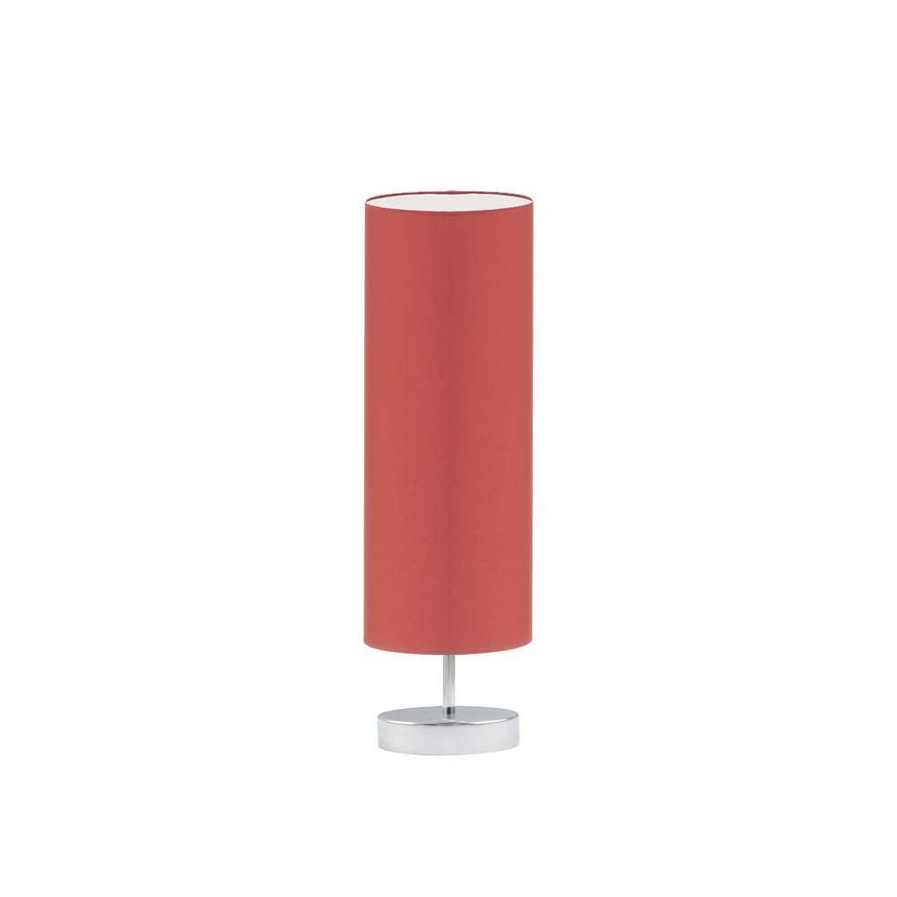 Lampka nocna LYSNE Sydney, 60 W, E27, czerwona/chrom, 50x15 cm