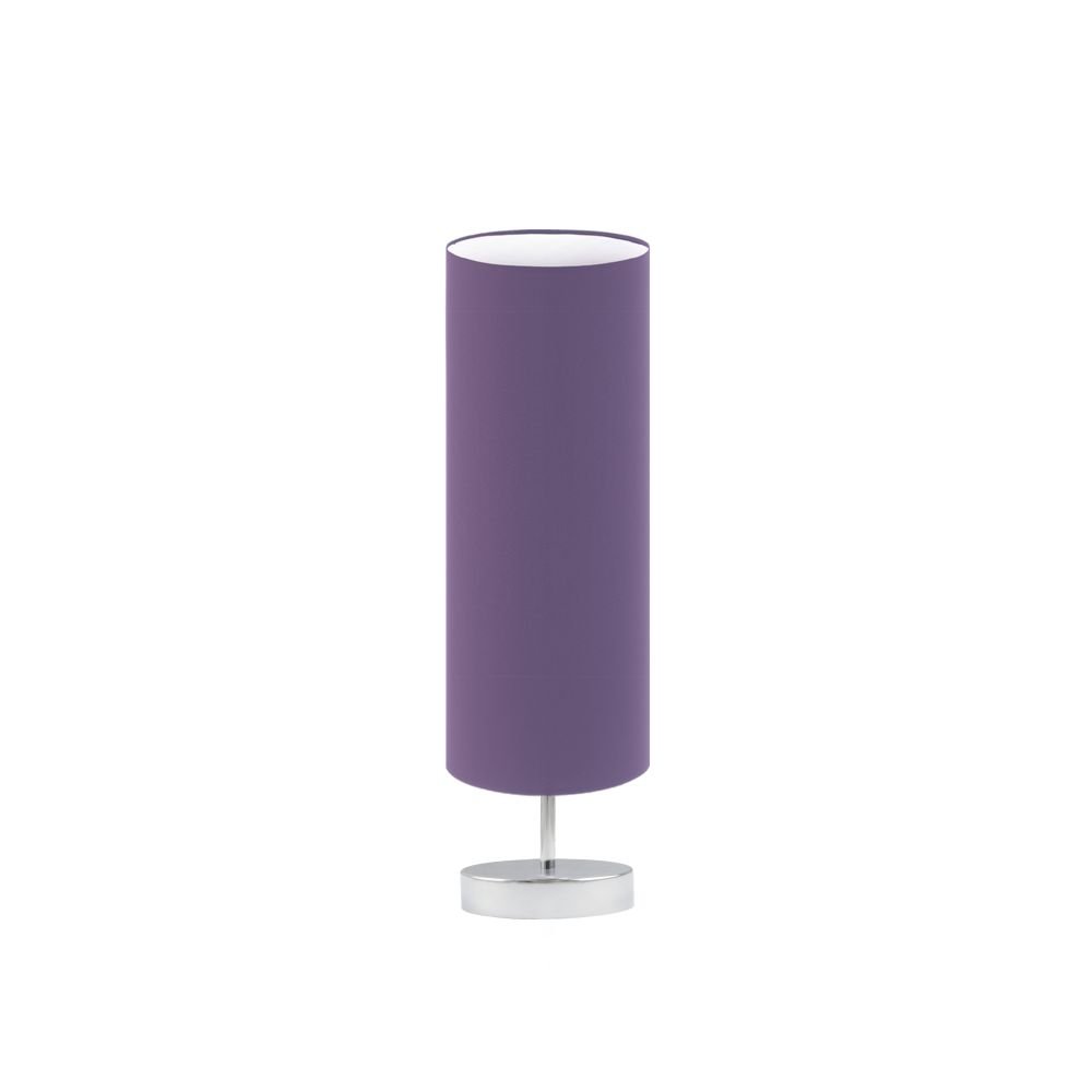 Lampka nocna LYSNE Sydney, 60 W, E27, fioletowa/chrom, 50x15 cm