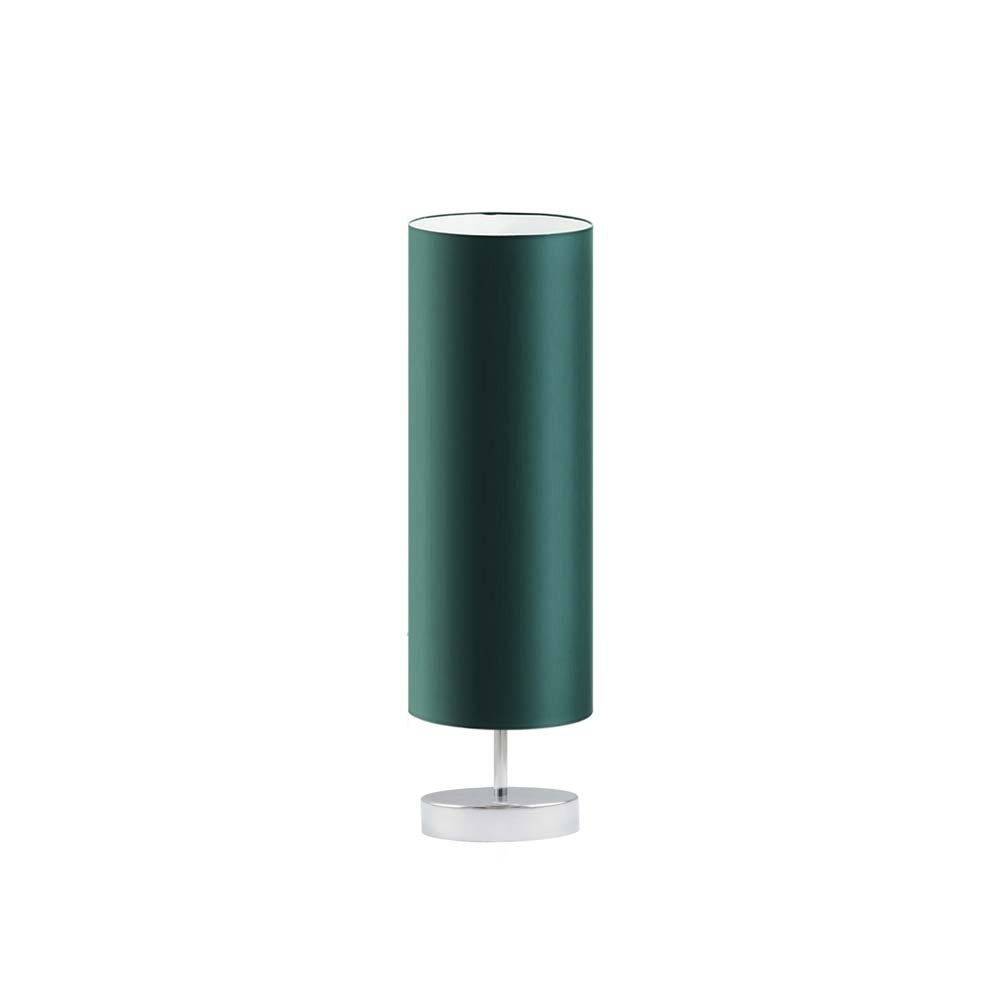Lampka nocna LYSNE Sydney, 60 W, E27, zieleń butelkowa/chrom, 50x15 cm