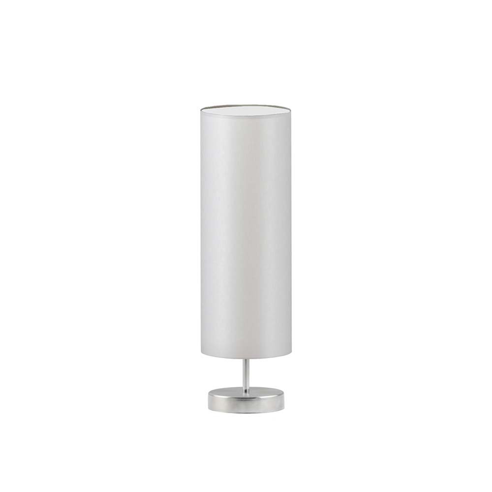 Lampka nocna LYSNE Sydney, 60 W, E27, jasnoszara/stalowa, 50x15 cm