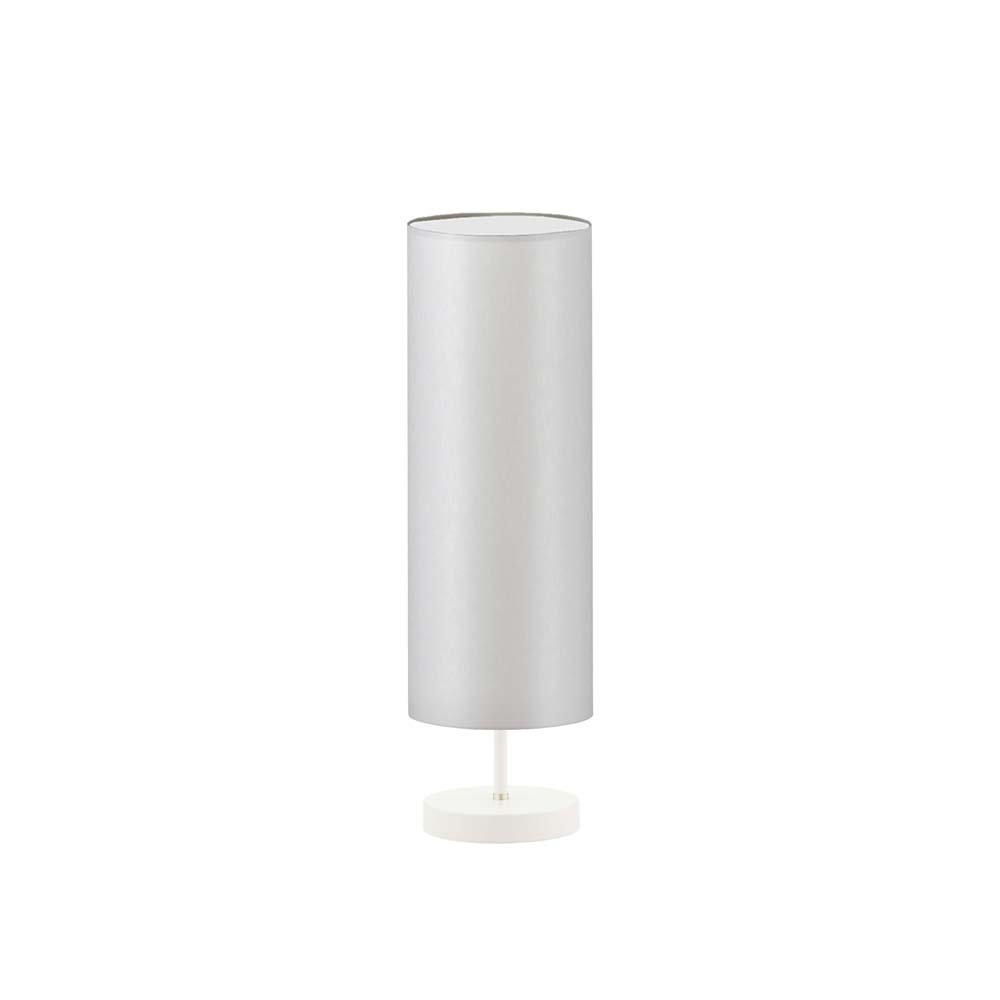 Lampka nocna LYSNE Sydney, 60 W, E27, jasnoszara/biała, 50x15 cm