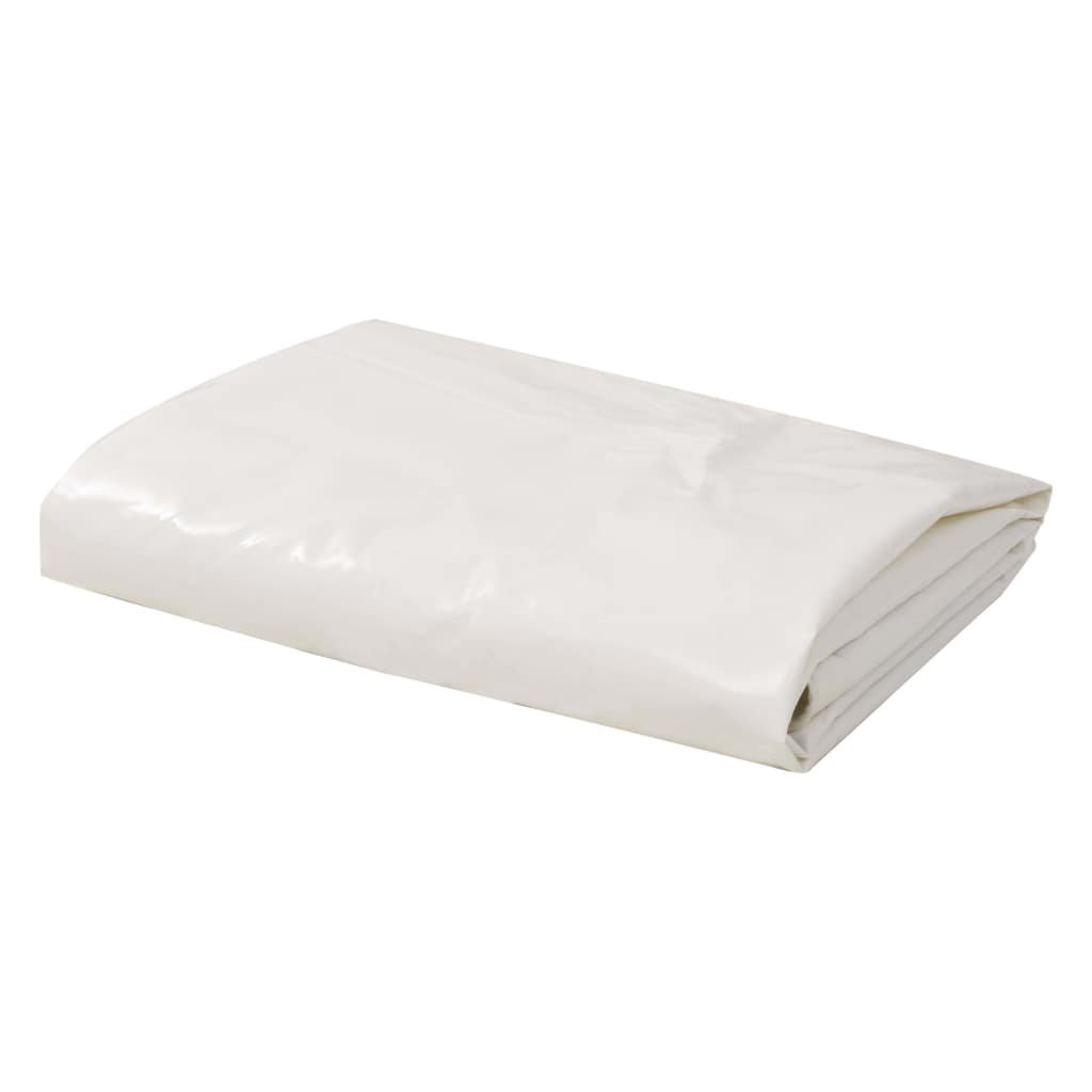 vidaXL Plandeka 650 g/m, 4 x 7 m, biała